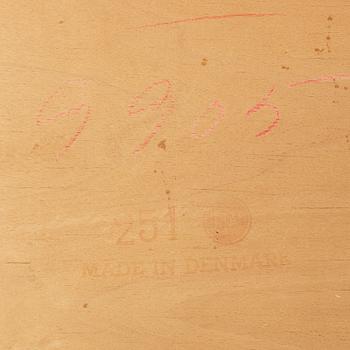 Knud Faerch, a set of four dinner chairs, Slagelse Møbelvaerk, Denmark 1960's, model 251.