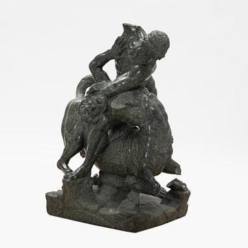 A Italien presumably early 20th century sculpture of Hercules and the Centaur Nessus.