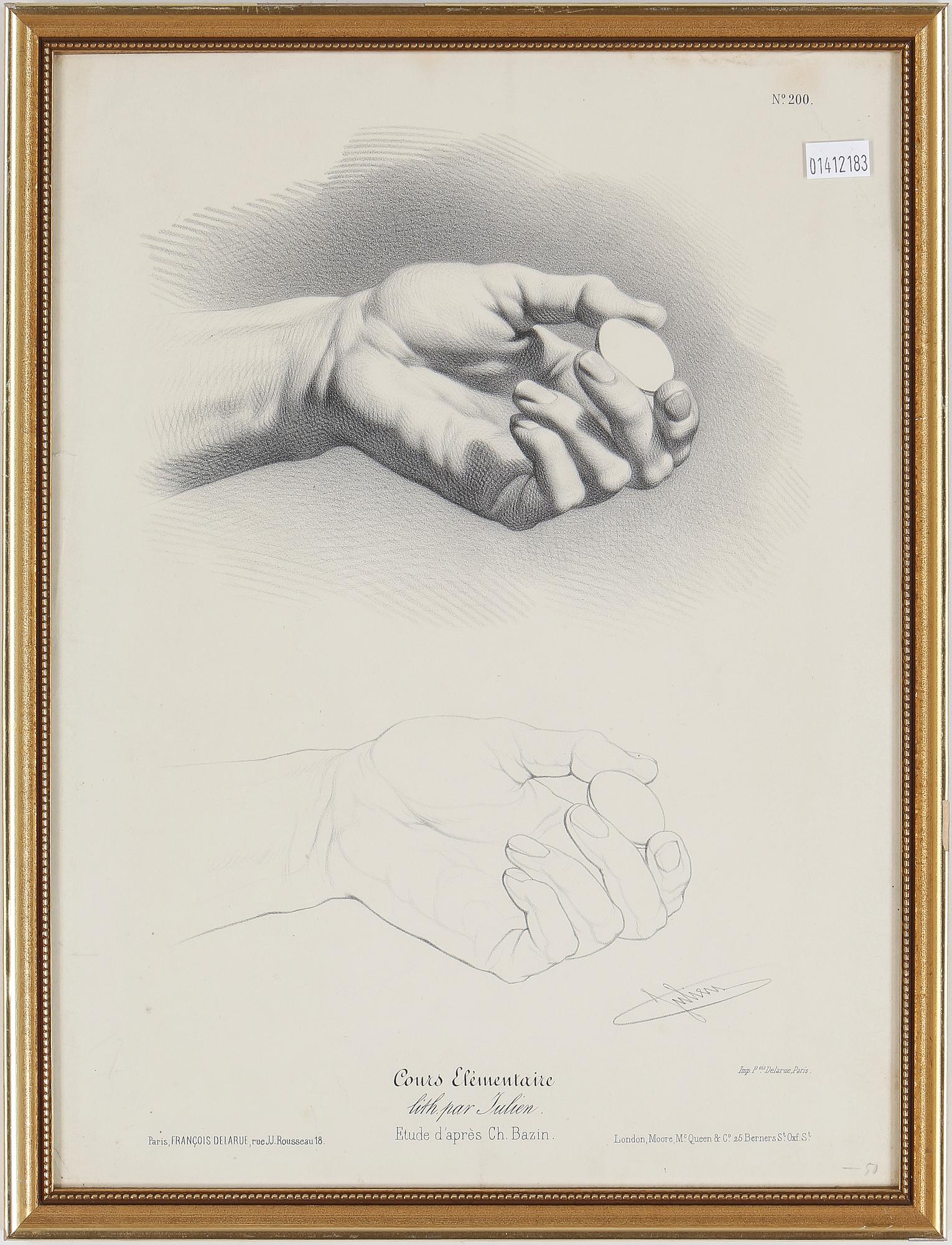 OKÄND KONSTNÄR, 5 gravyrer, Paris 1800-talets andra hälft.