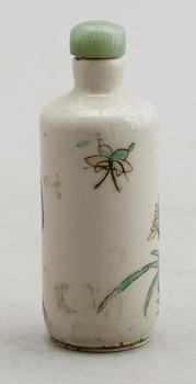 SNUSFLASKA, porslin, 1800-tal, Kina.