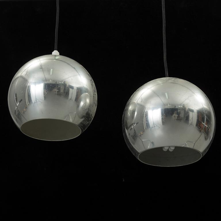 a pair of ceilings lamp, late 2th century.