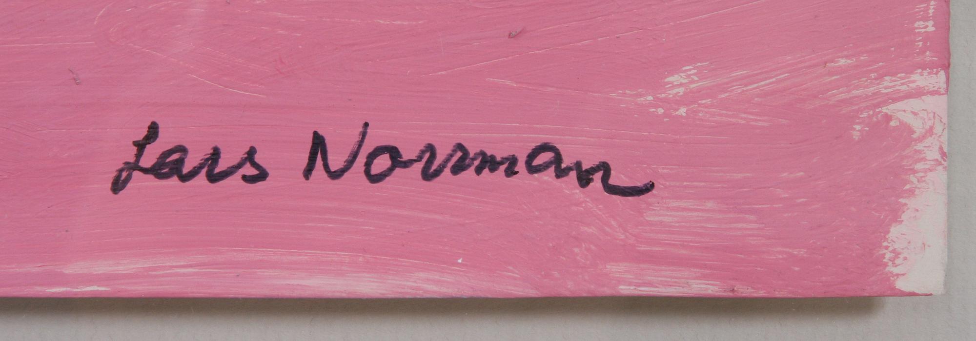 LARS NORRMAN, olja på pappannå, sign.