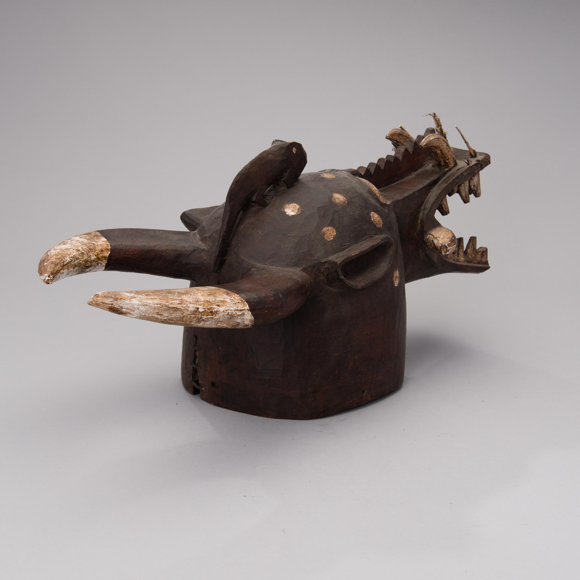 WANYUGO-MASK, Senufo-folket, Elfenbenskusten, Afrika.