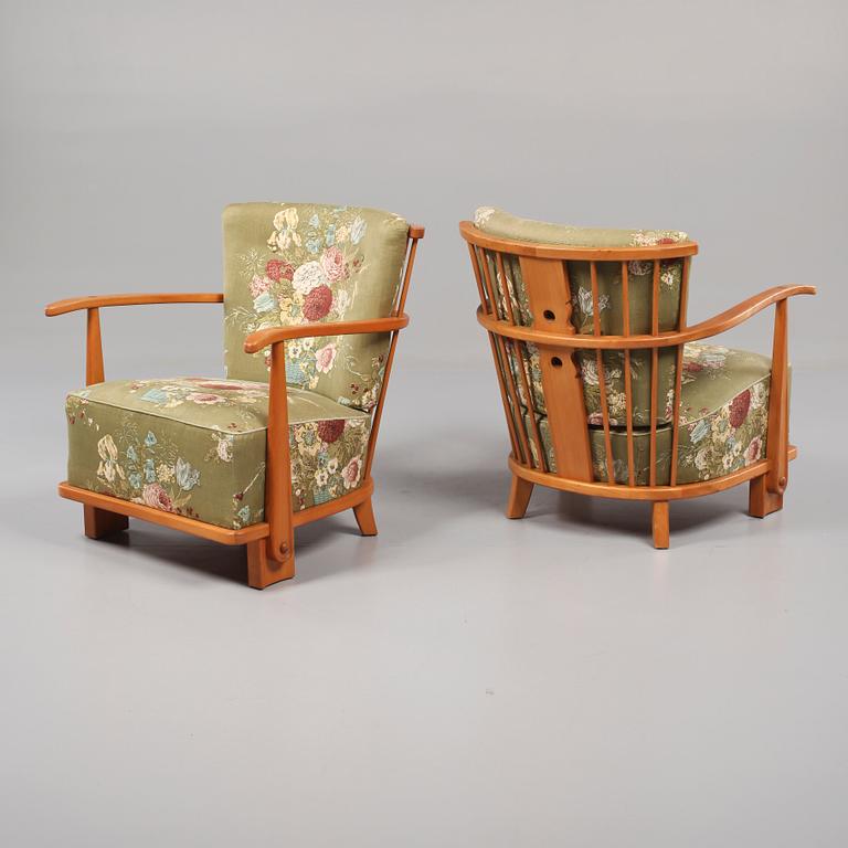 STUGMÖBELGRUPP, 3 delar, Fritz Hansen, omkring 1940.