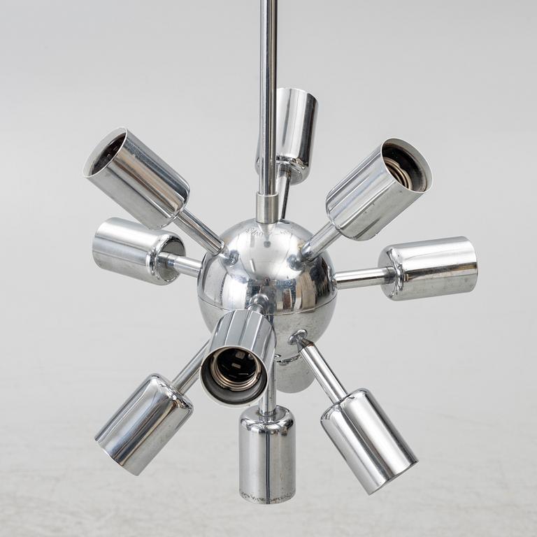Ceiling lamp, Sputnik model 21416, probably Poland, second half of the 20th century.