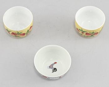 SKÅLAR, 3 st, porslin, Kina, modern tillverkning.