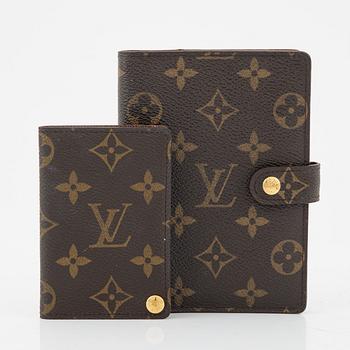 Louis Vuitton, korthållare samt fodral "Ring Agenda Holder".