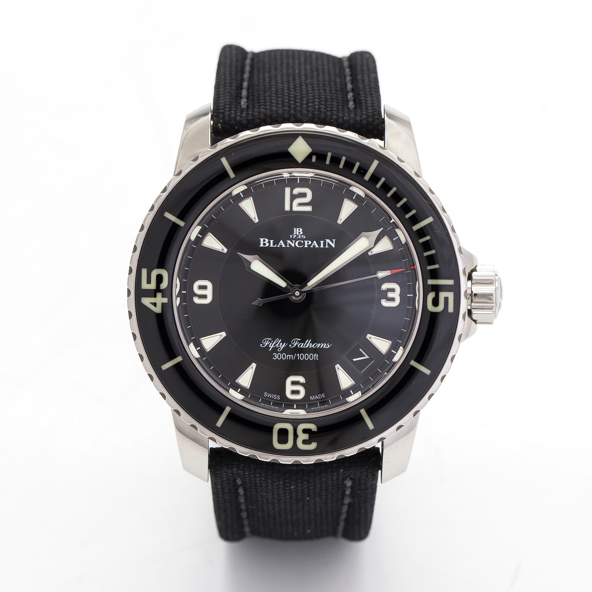 Blancpain, Fifty Fathoms, wristwatch, 45 mm.