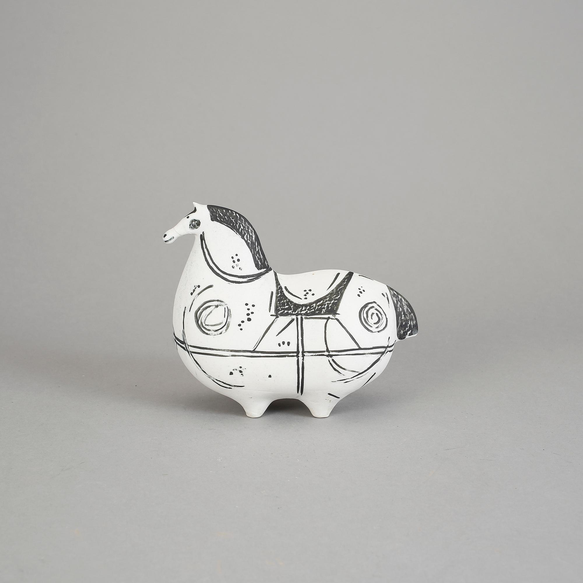 FIGURIN, stengods, "Springare", Stig Lindberg, Gustavsbergs Studio. Tillverkad mellan åren 1952-1972.
