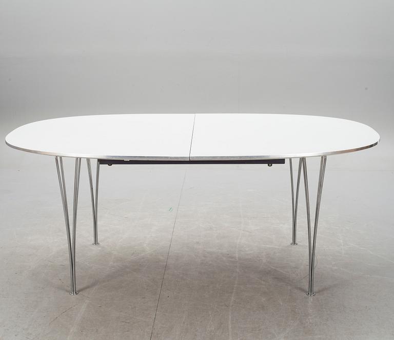 MATBORD, "Superellips" design av Piet Hein och Bruno Mathsson för Fritz Hansen, Danmark. Total längd 300.