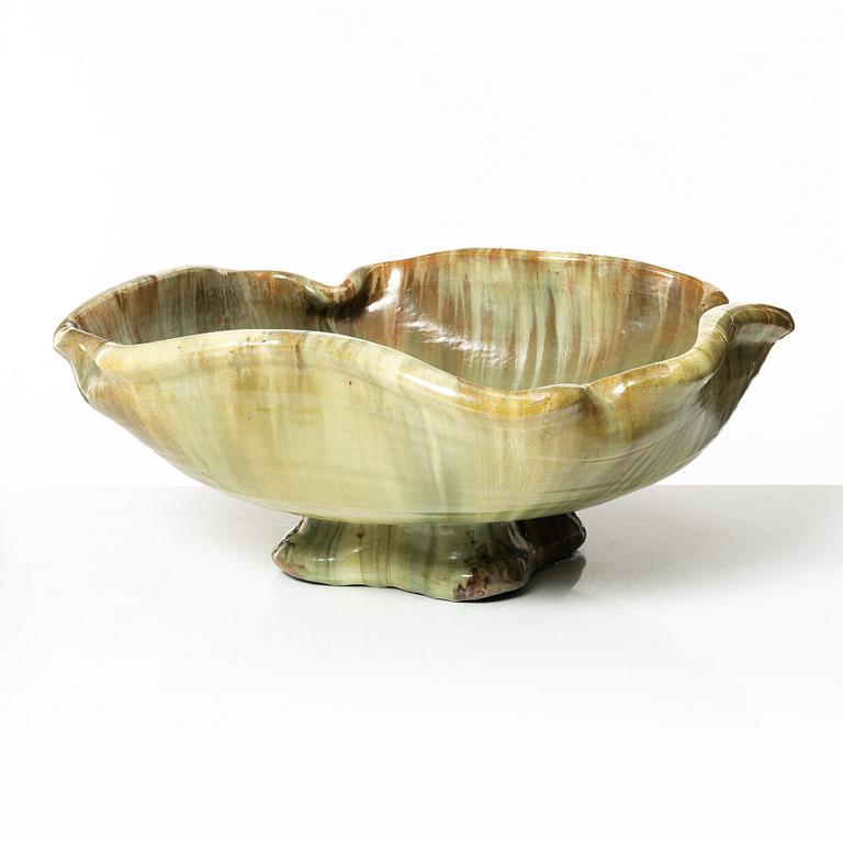 Allan Ebeling, a glazed ceramic bowl, Torshälla 1930s.