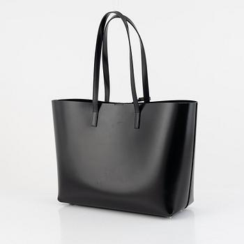 Saint Laurent, a black leather bag "Large Shopper Tote".