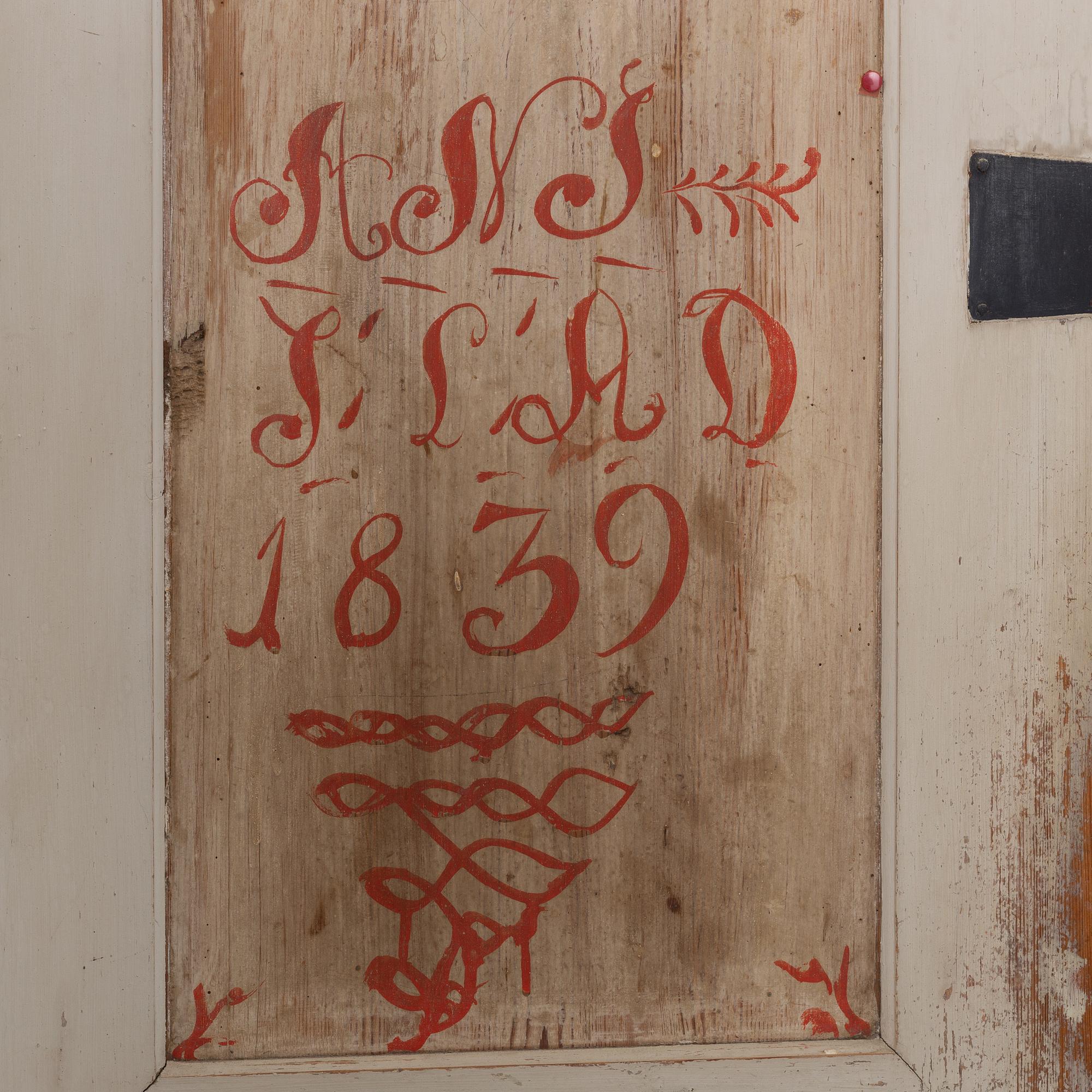 SKRIVSKÅP, allmoge, omkring år 1800.