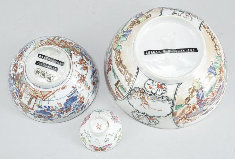 PARTI KINA, 3 delar, porslin, 17-1900-tal.