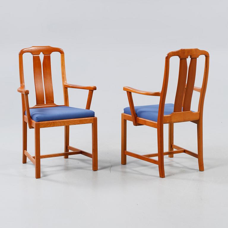 KONFERENSMÖBEL, 17 delar, "Ambassadör", Carl Malmsten, Åfors Möbelfabrik, 1900-talets fjärde kvartal.