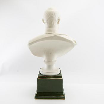 Text: """
: "JP Molin Bust depicting King Charles XV Gustavsberg, first half of the 20th century-.