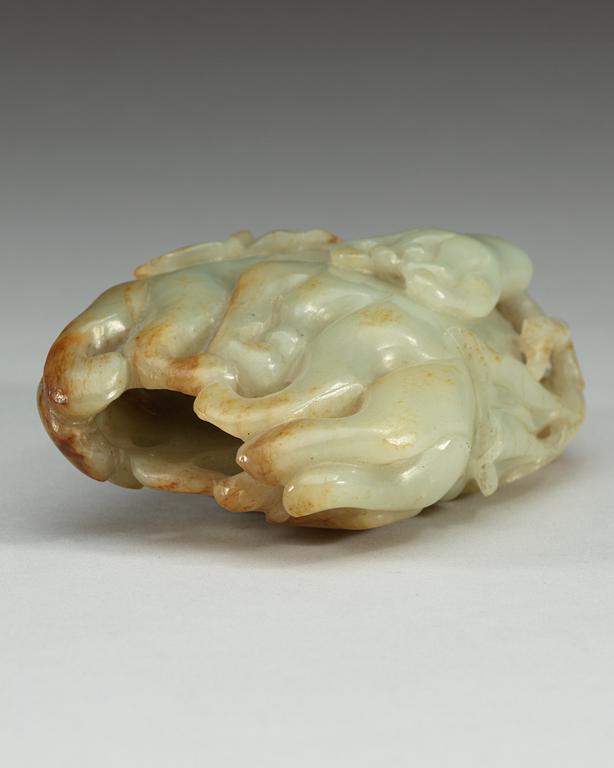 A Chinese nephrite figure of a finger citron.