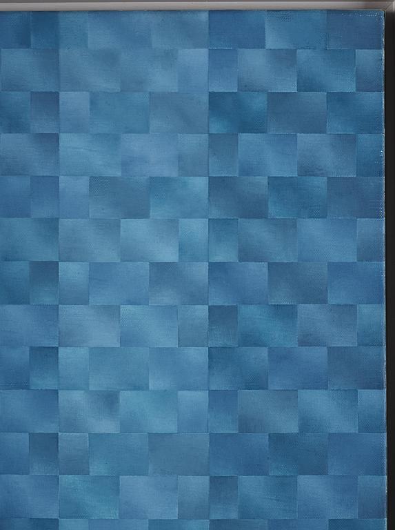 Barbro Östlihn, "XXI Mur Bleu avec Bande".