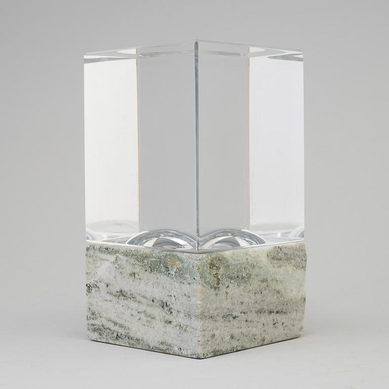 JAN JOHANSSON, skulptur, glas, Orrefors, signerad 2001. Unik.