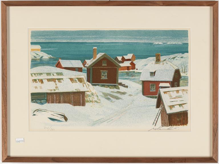 ROLAND SVENSSON, färglitografi, signerad, numrerad 318/360.