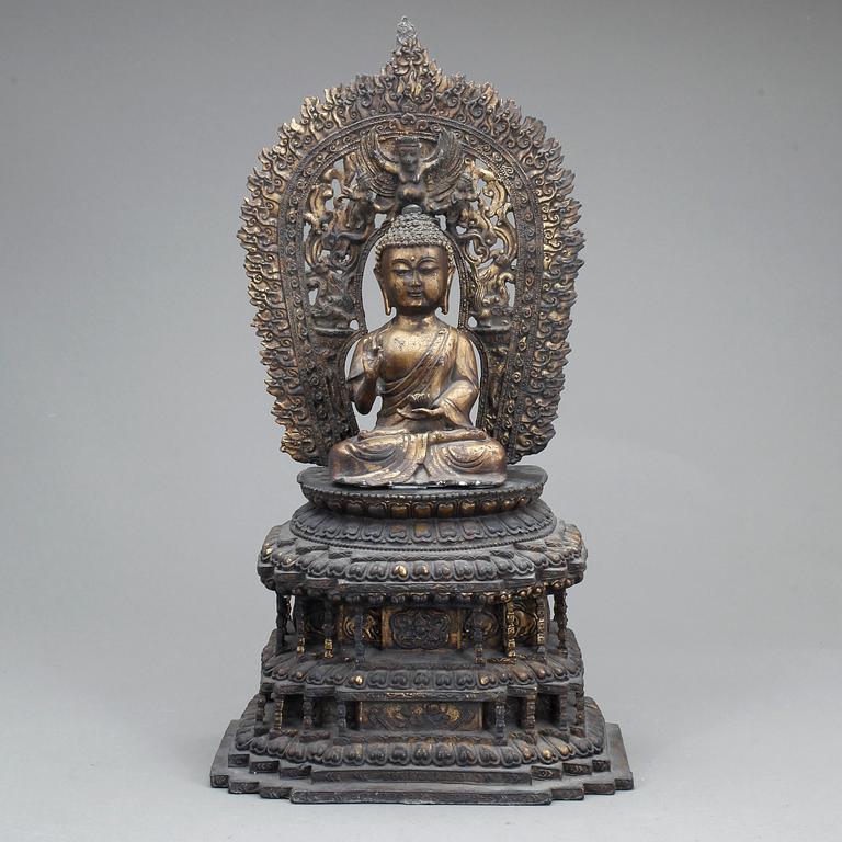 FIGUR, brons, sydostasien, 1800/1900-tal.