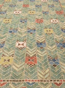 DRAPE. "Rågen". Flat weave. 228 x 120,5 cm. Signed AB MMF.