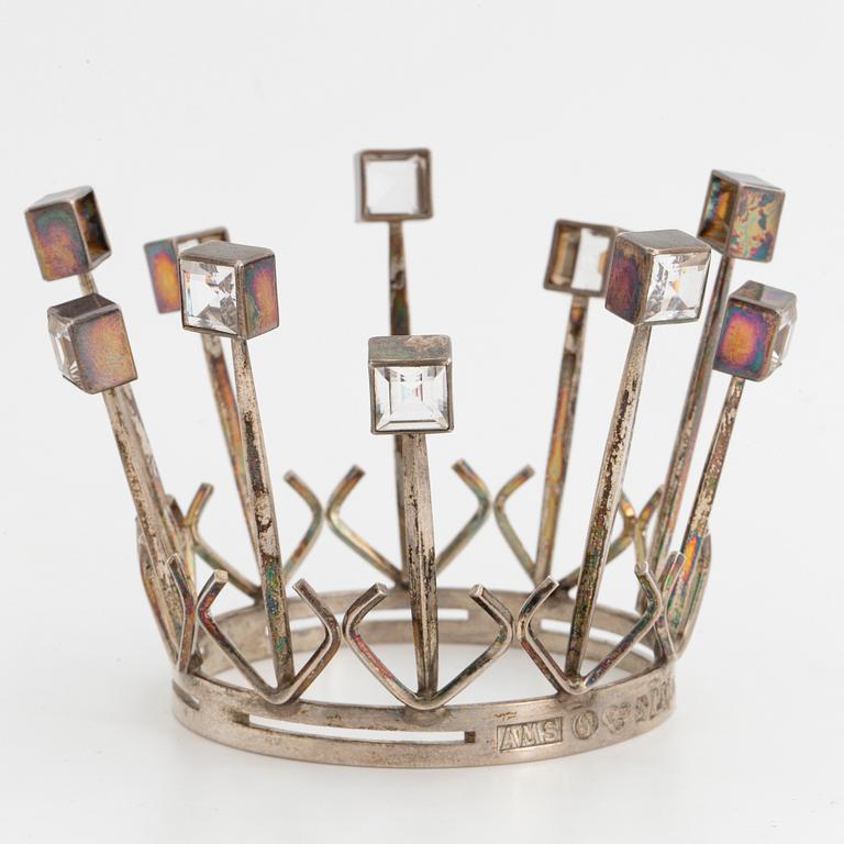 An Aarvo Saarela silver bridal crown, 1965.