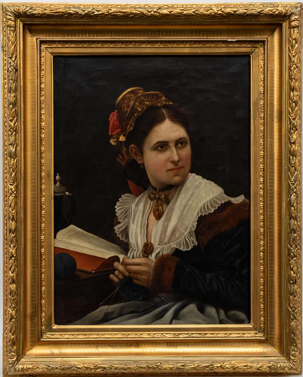 Unknown artist 19th/20th century, copy after Julius Kronberg, "Dam".