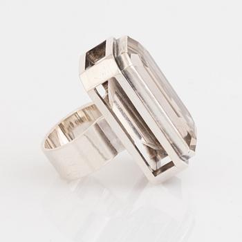Anders Högberg, ring silver with smoky quartz.