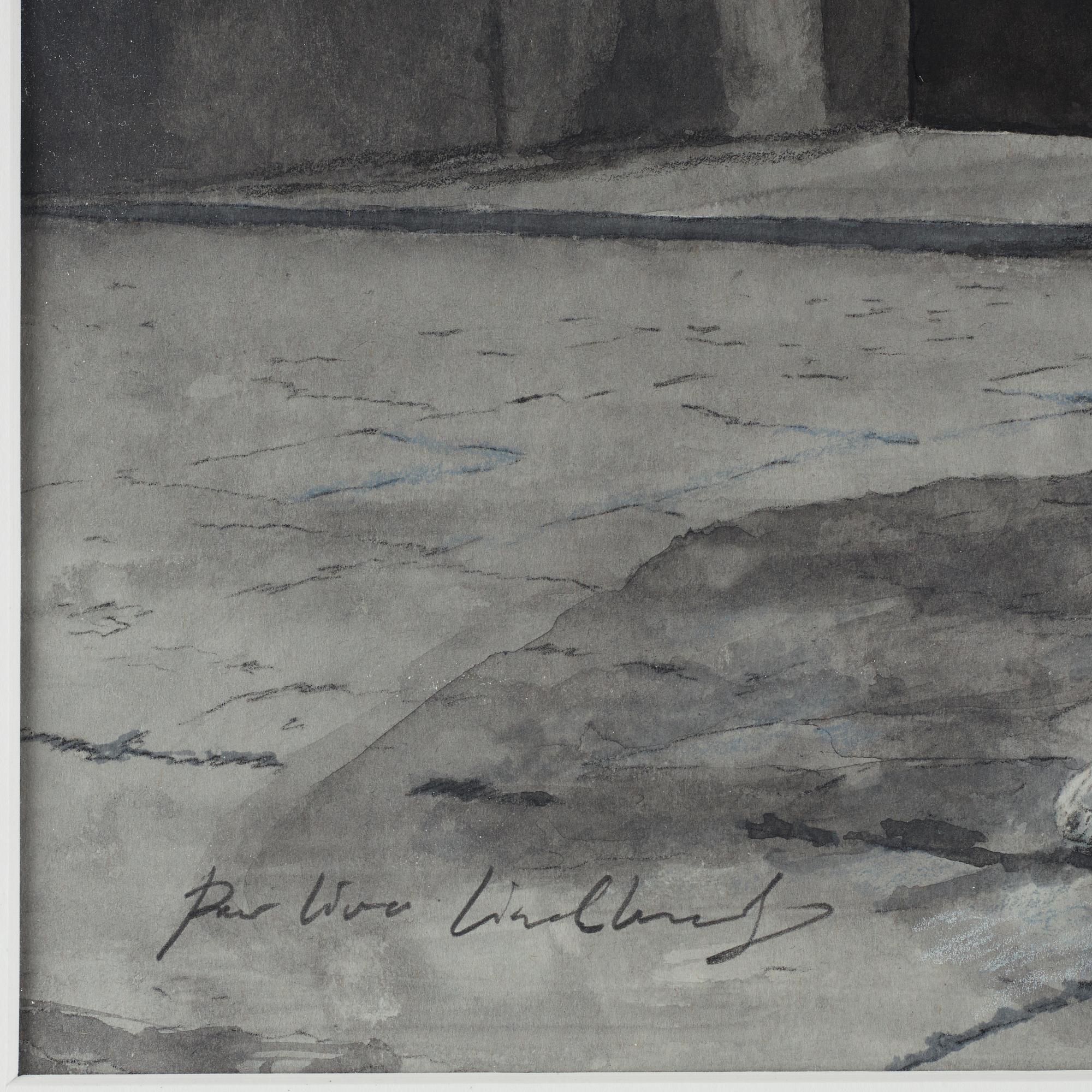 Per-Ivar Lindekrantz, watercolour and pencil, signed.