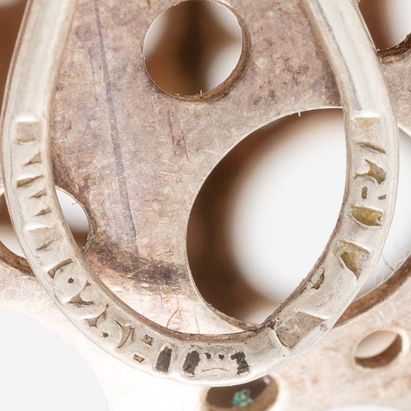 Liisa Vitali, earrings, "Ladybug", silver.