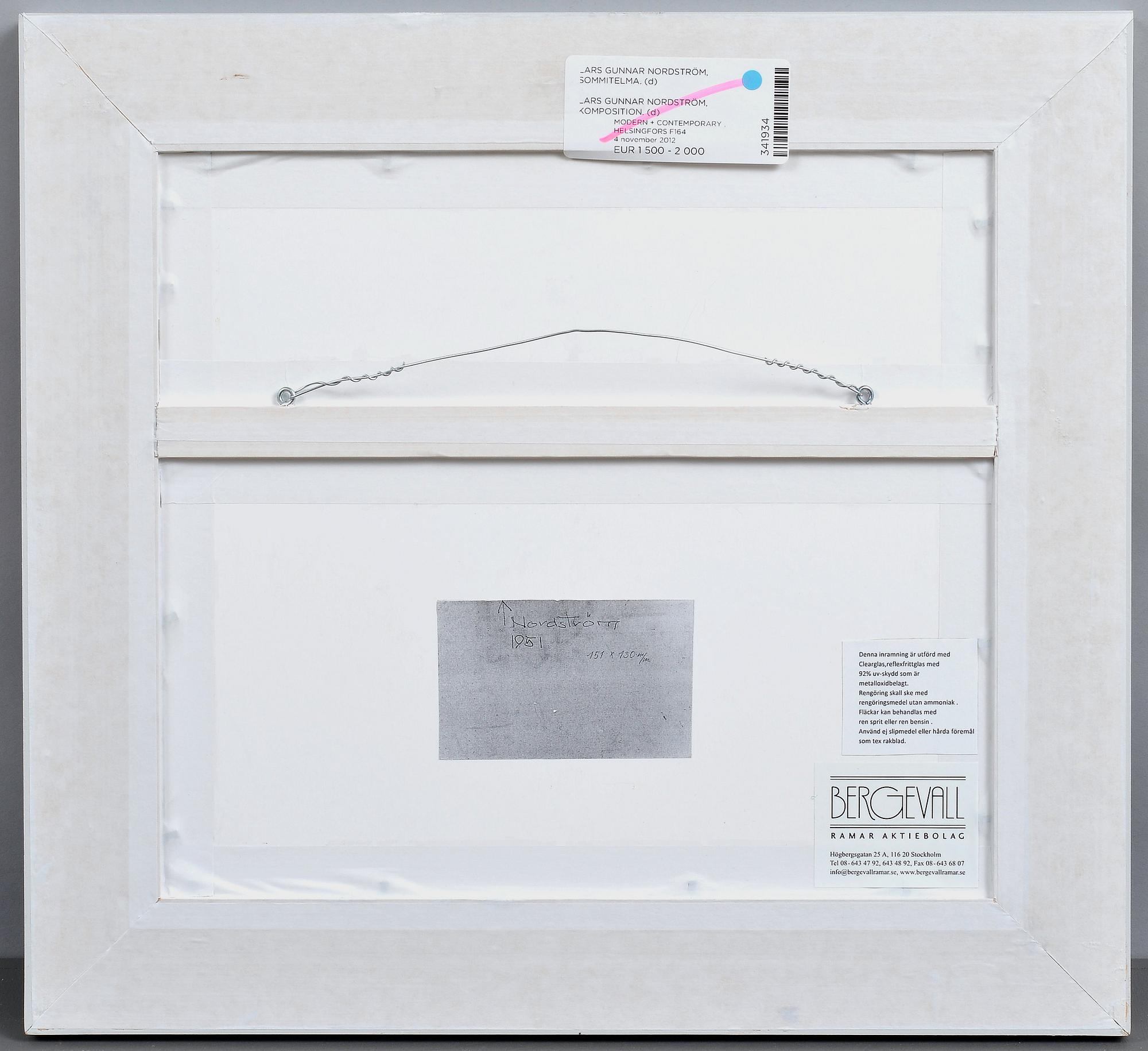 Lars-Gunnar Nordström, SOMMITELMA.