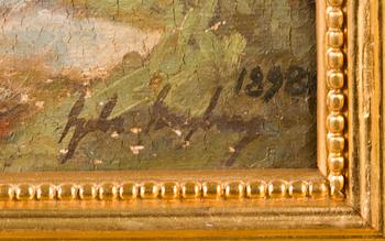 GABRIEL ENGBERG, oil on canvas, signed and dated 1898.