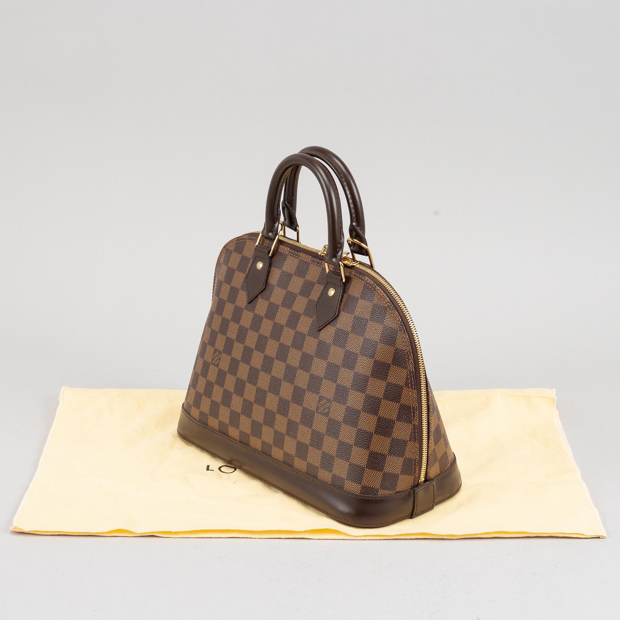 Louis Vuitton, a Damier Ebene 'Alma' handbag, 2012.
