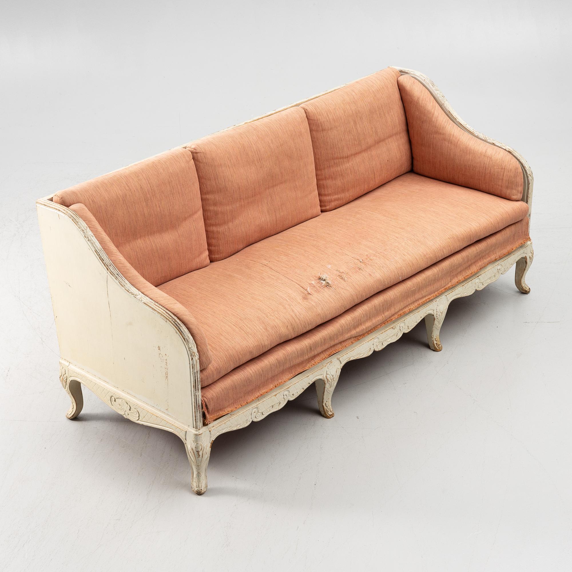 A Rococo -style sofa, 20th century.