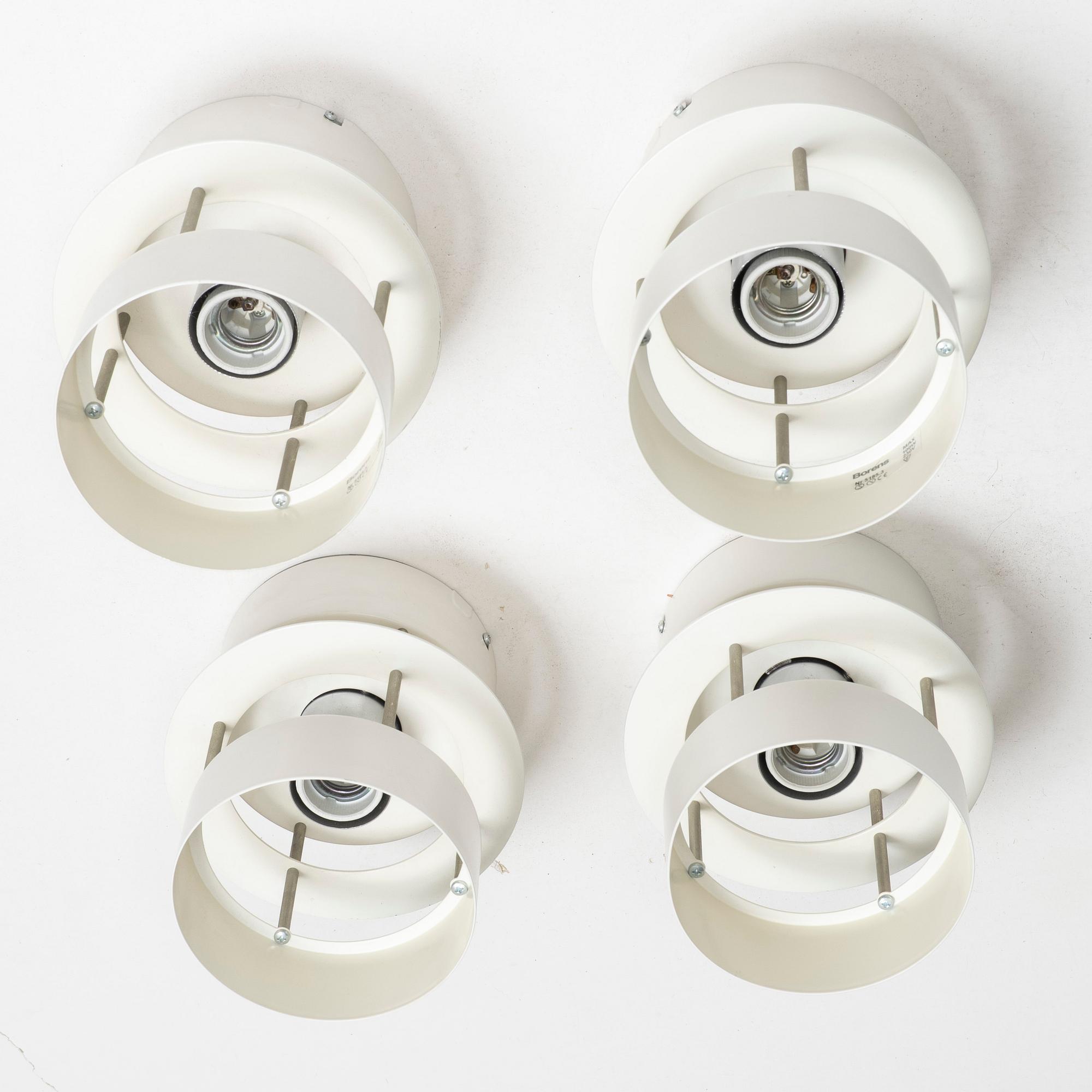 Four ceiling lamps, model 5185, Boréns, end of the 20th century.