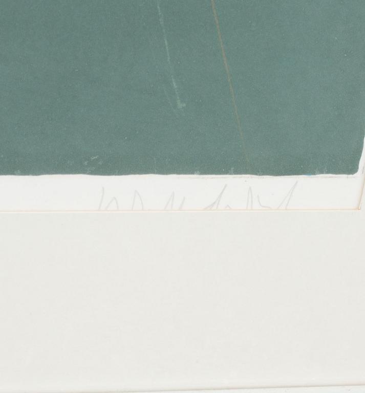 PAUL WUNDERLICH,  Färglitografi.E.A. Signerad.