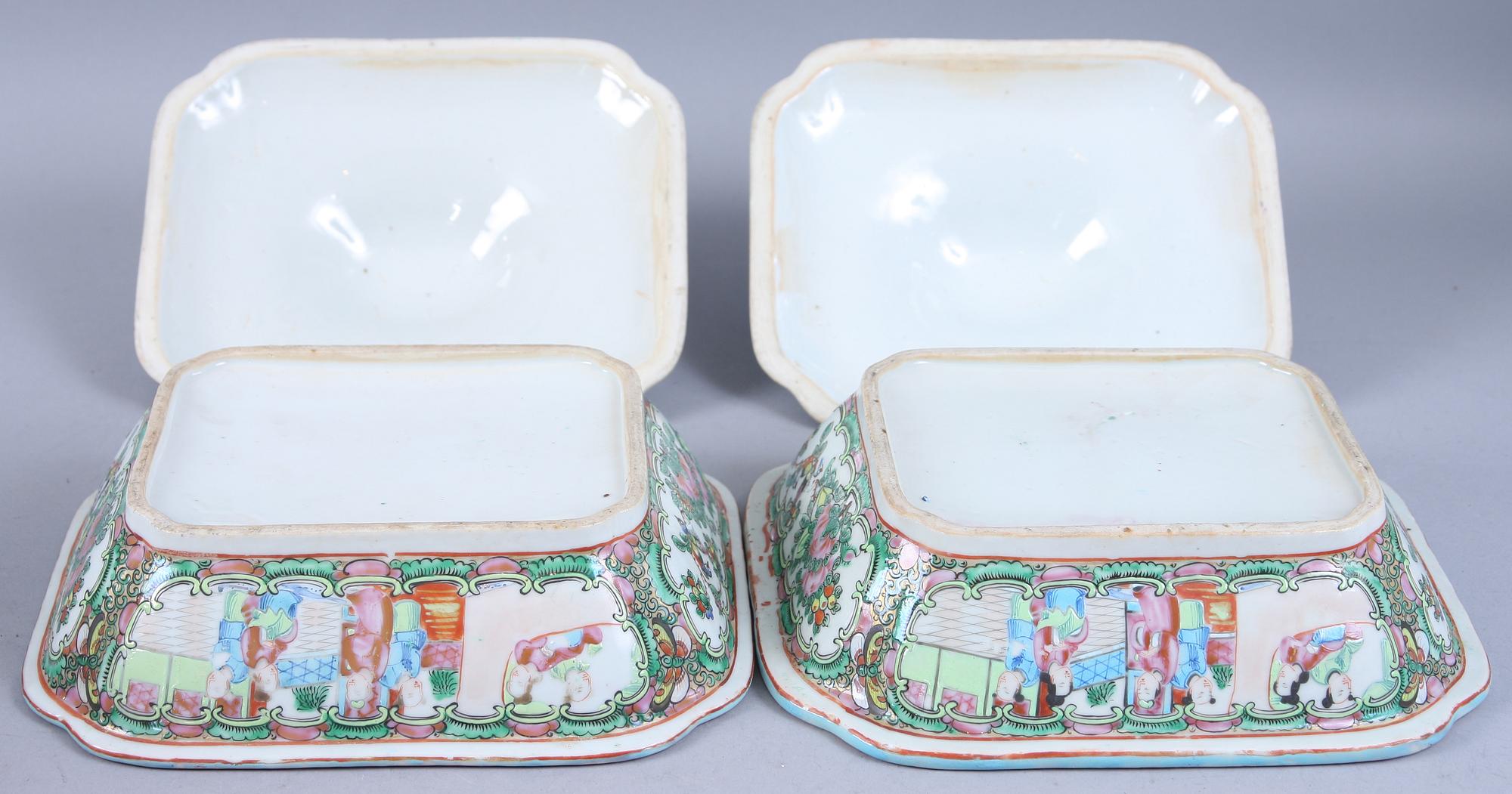 LOCKKAROTTER, ett par, porslin, Kina, Kanton, 1900-tal.