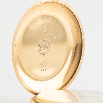 Longines, fickur, 14K guld, savonett, 51 mm.