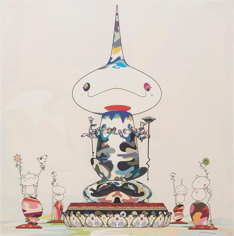 Takashi Murakami, "Reversed Double Helix Mega Power" 2005.