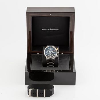 Maurice Lacroix, Pontos S, armbandsur, kronograf, 43 mm.