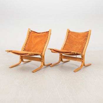 Ingemar Relling, a pair of "Siesta" armchairs, Westnofa, Norway.