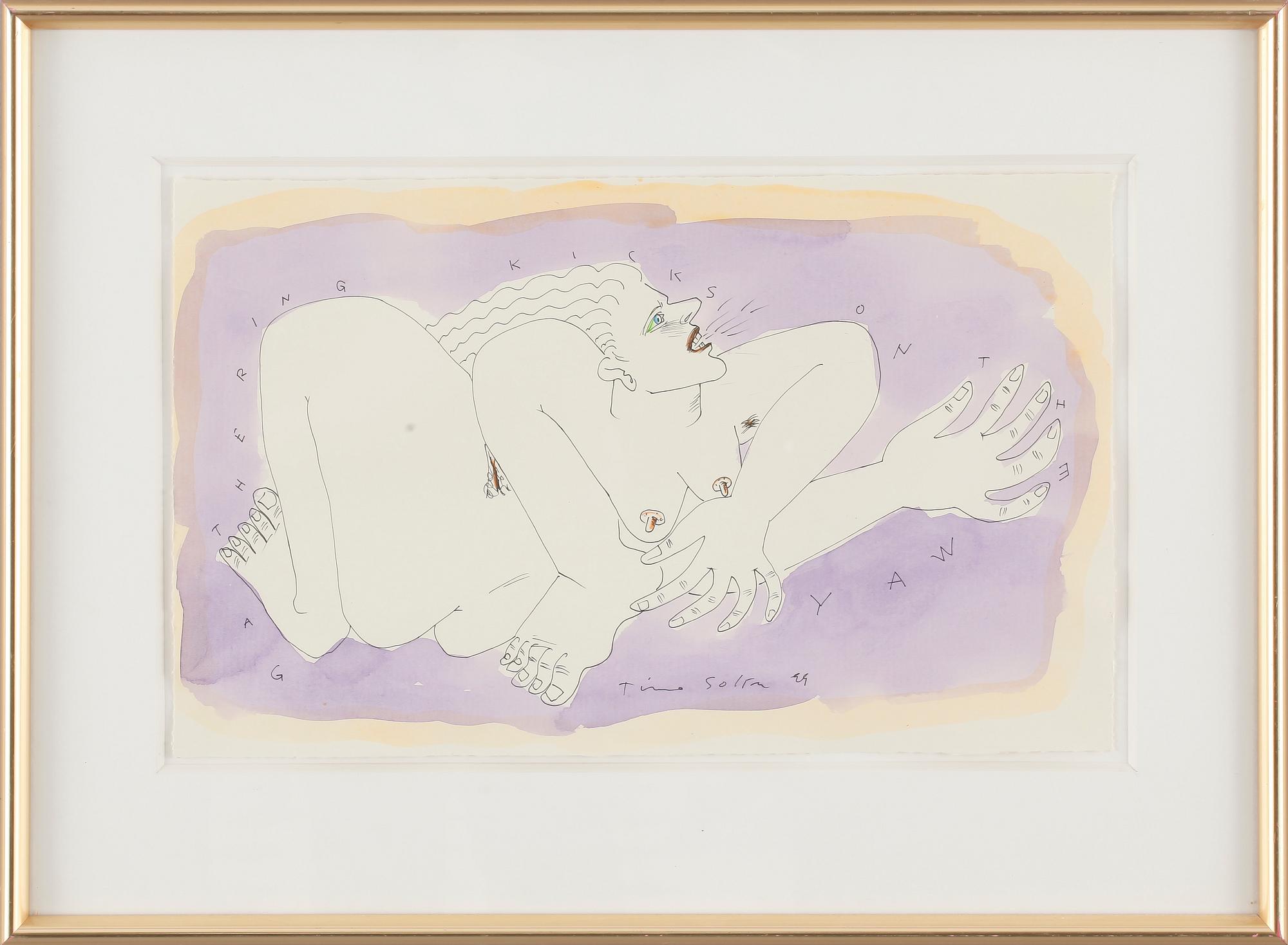 TIMO SOLIN, akvarell, signerad och daterad -99.