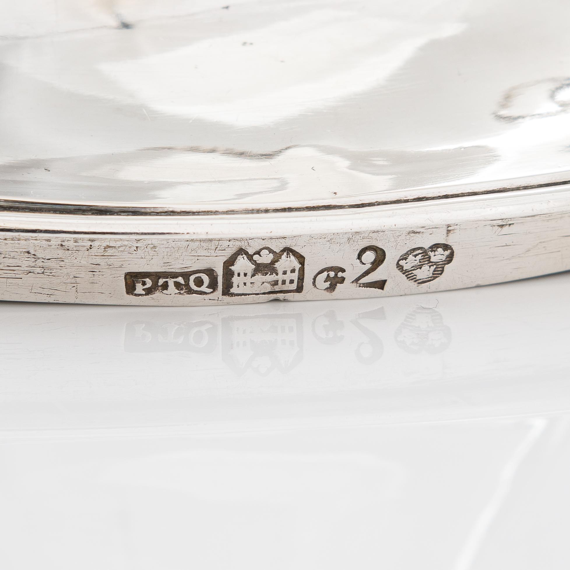 Petter Törnqvist, sockerskål, silver, Tavastehus 1789. Gustaviansk.