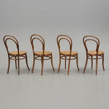 STOLAR, 4 st, en märkt Thonet, 1900-talets början.