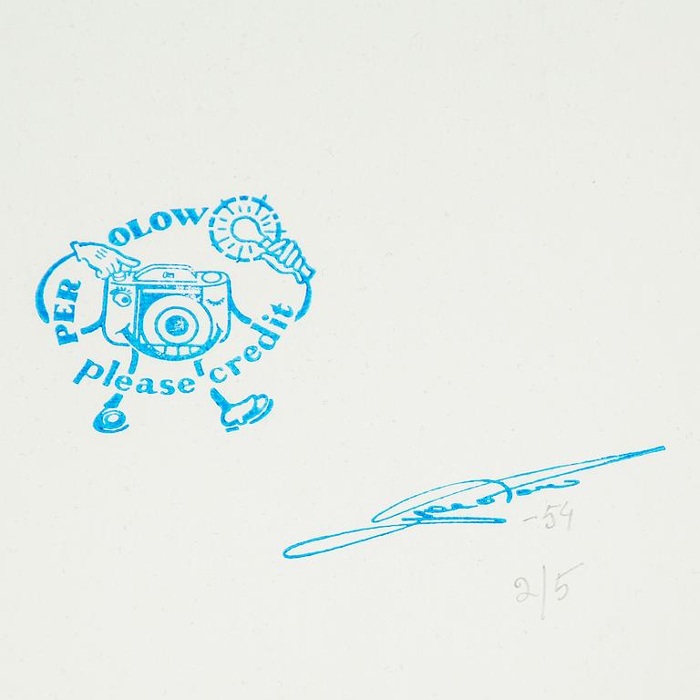 PER-OLOW ANDERSON, a photograph of Humphrey Bogart numbered 2/5 on verso.