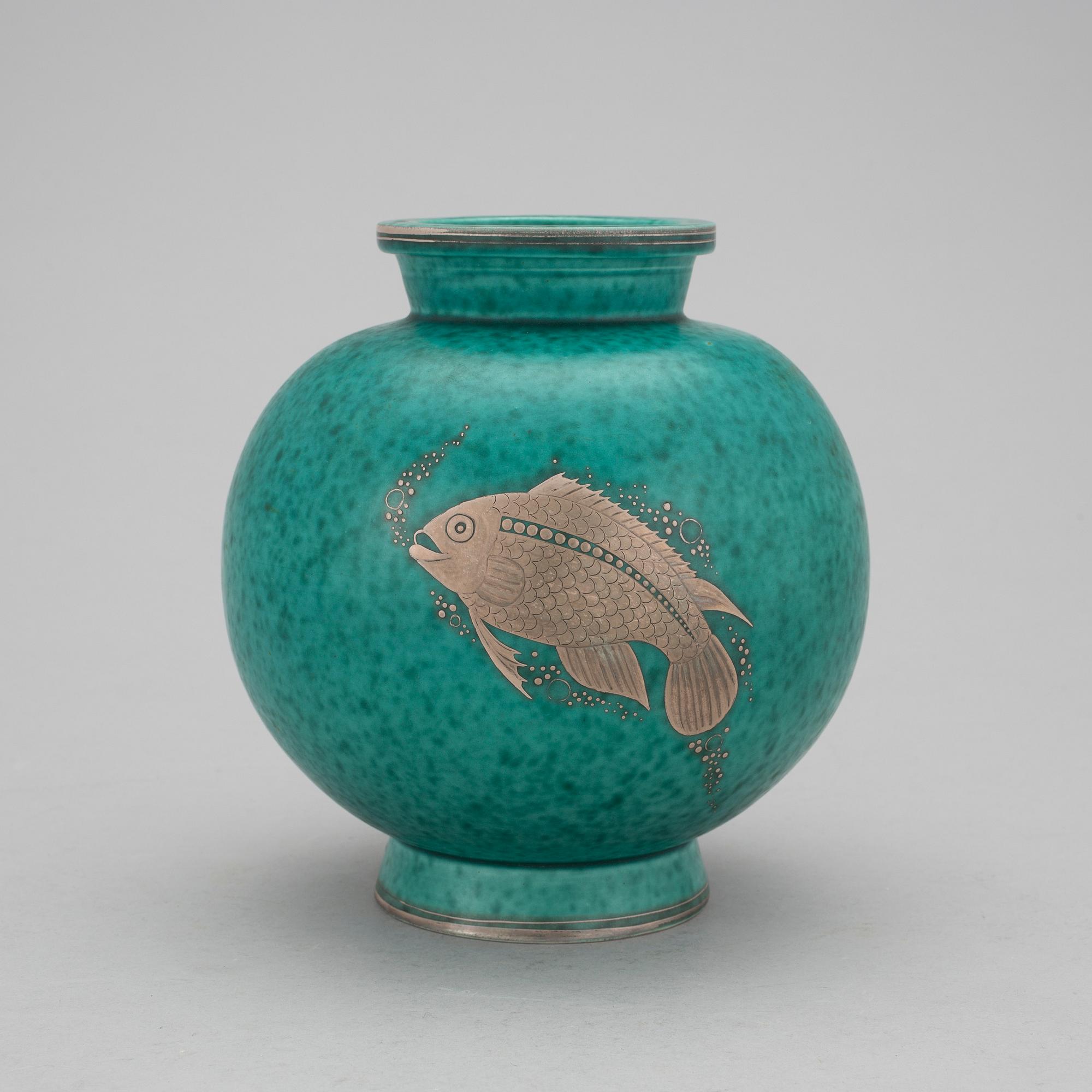 WILHELM KÅGE, vas, stengods, "Argenta", Gustavsberg 1947.