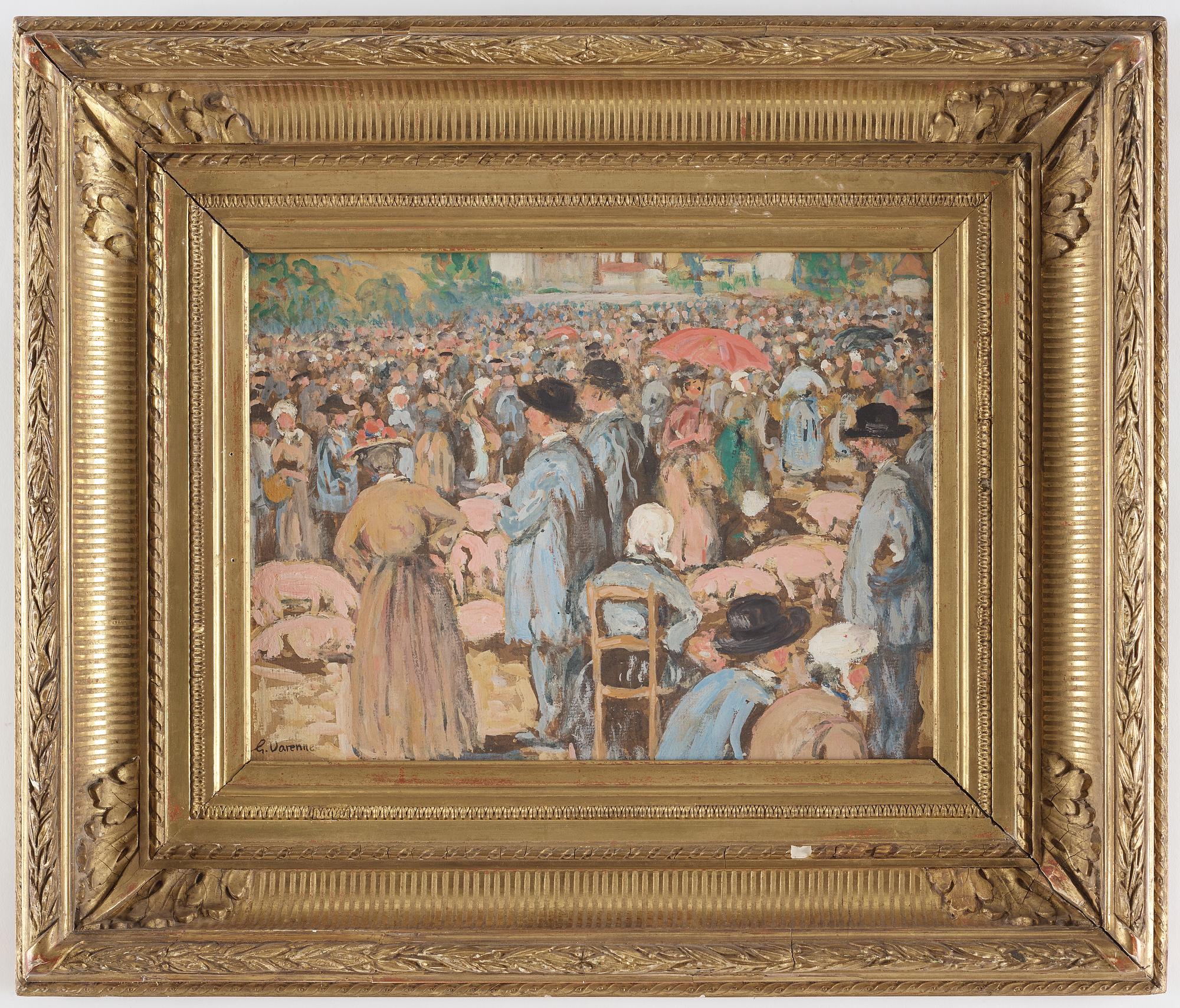 GASTON CHARLES VARENNE, attributed to, oil on panel, signed.