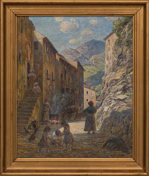 CARL BUDTZ-MØLLER, OLJA PÅ DUK, signerad.