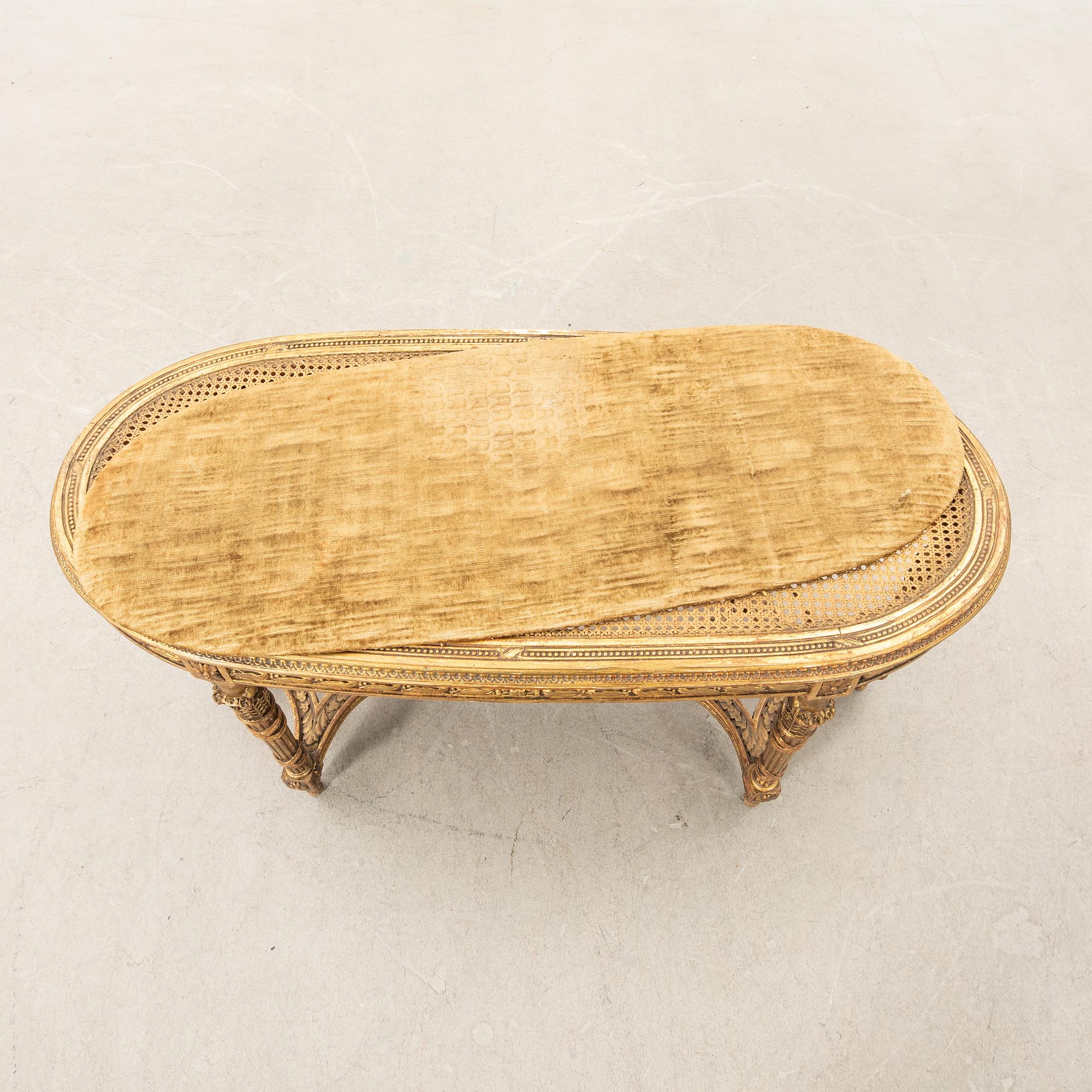 Bänk/Taburett Louis XVI-stil 1900-talets första hälft.